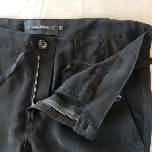 Calvin Rucker S’What I Like cropped pant ruffle 10 - Picture 5 of 6